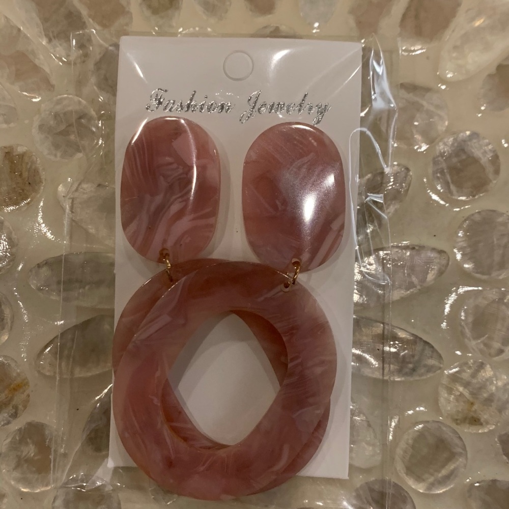 Colorful acrylic earrings-9 pairs for $10.00 - Picture 2 of 9